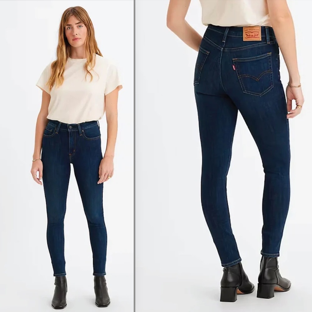 Levi's 721 High Rise Skinny Dark Wash Jeans